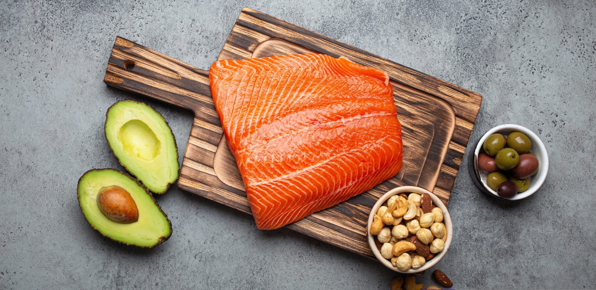 Food,Sources,Of,Healthy,Unsaturated,Fat:,Fresh,Raw,Salmon,Fillet,