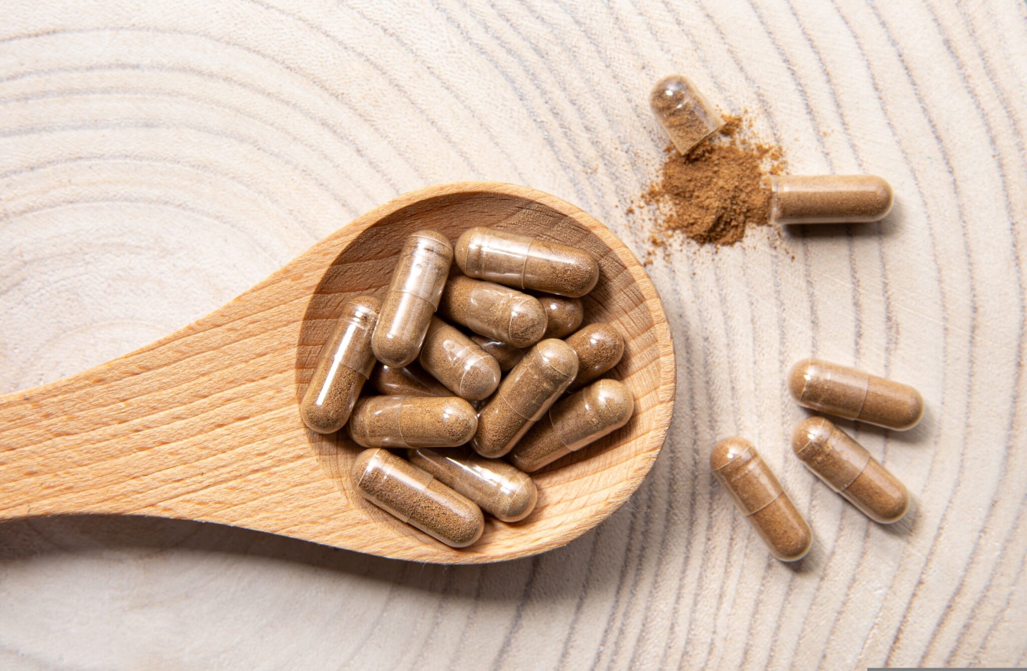 Withania,Somnifera,Known,As,Ashwagandha.,Ashwagandha,Root,Powder,Supplement,Capsules